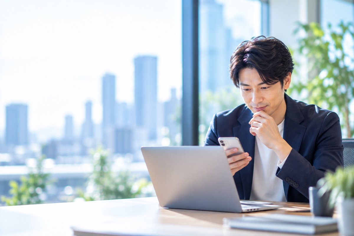 スマホとノートPCで複数の生成AIを使い分ける日本人ビジネスパーソン